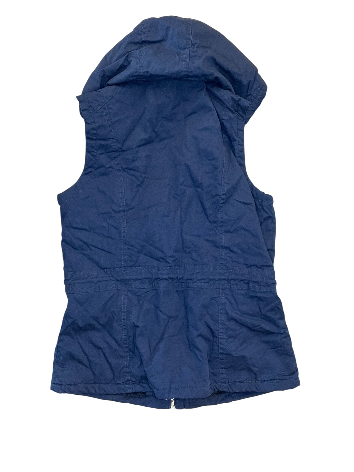 Vest Faux Fur & Sherpa By Clothes Mentor In Blue, Size:S
