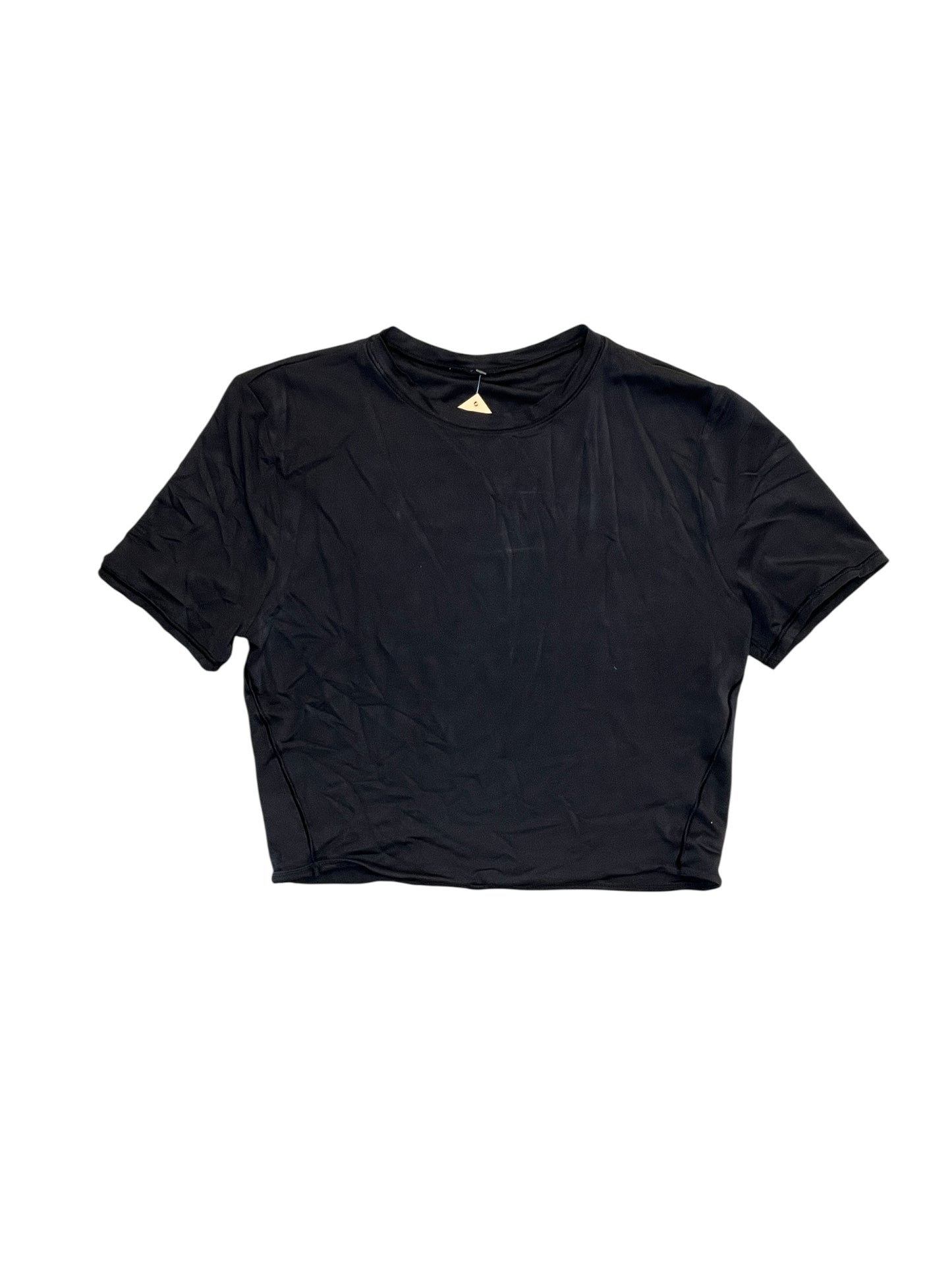 Athletic Top Ss By Lululemon In Black, Size:S