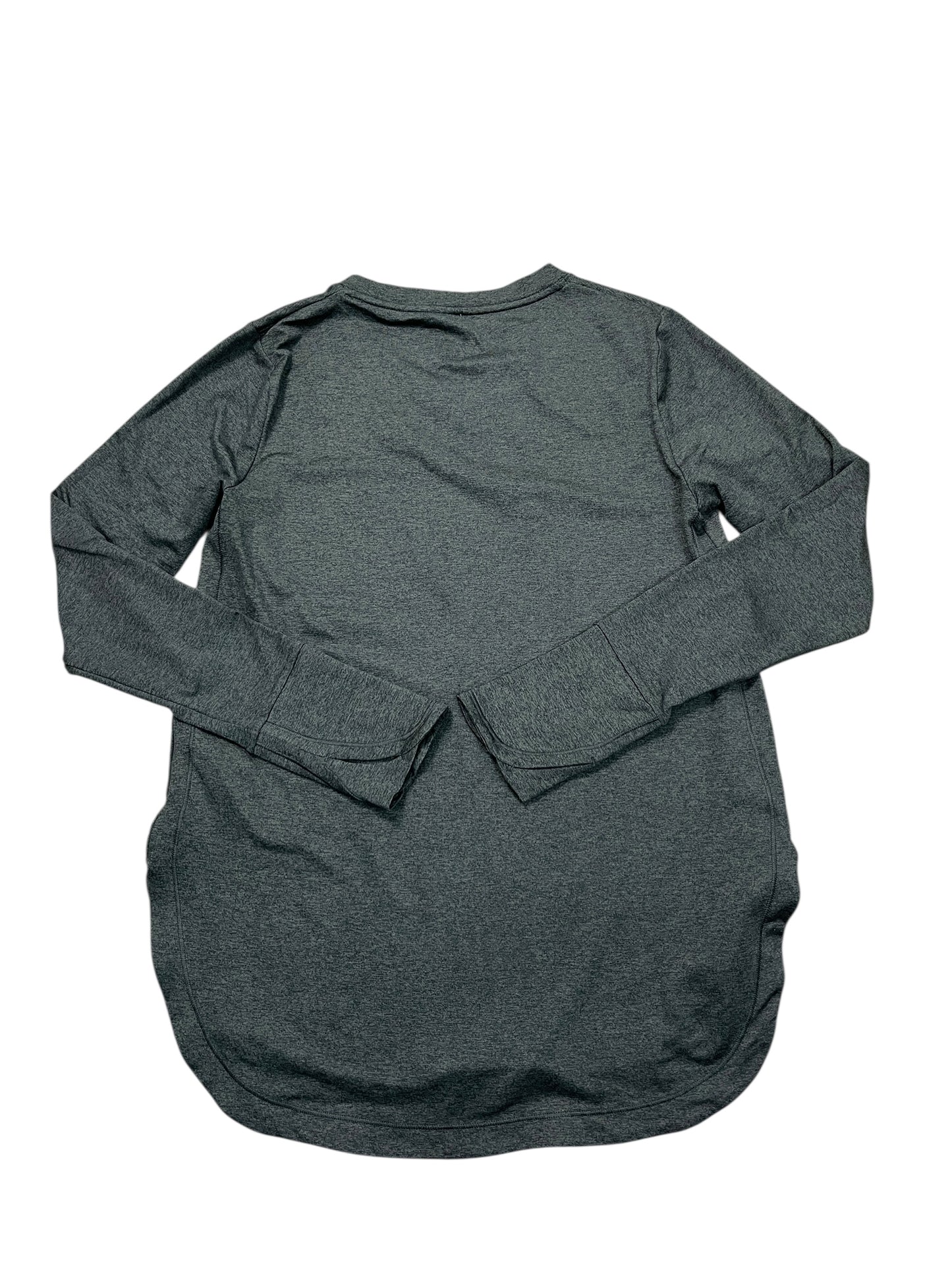 Athletic Top Ls Crewneck By Athleta In Grey, Size:M