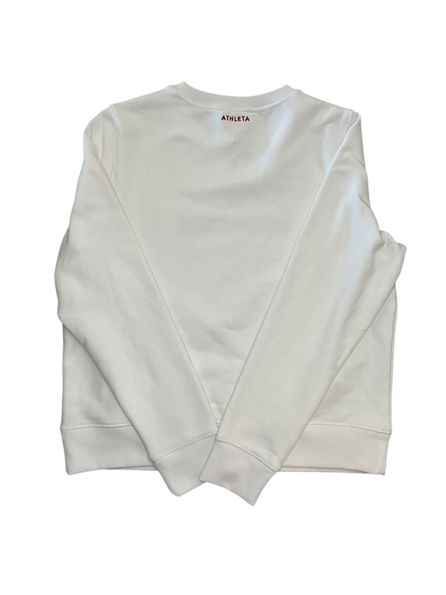 Athletic Sweatshirt Crewneck By Athleta In White, Size:M