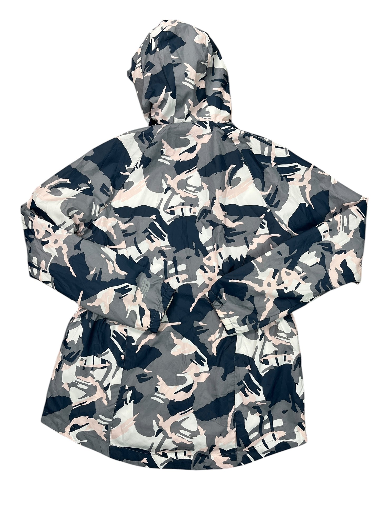 Athletic Jacket By New Balance In Camouflage Print, Size:L