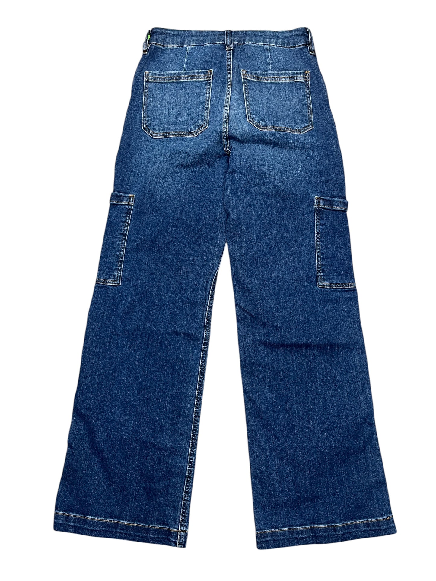 Jeans Wide Leg By Kut In Blue Denim, Size:0