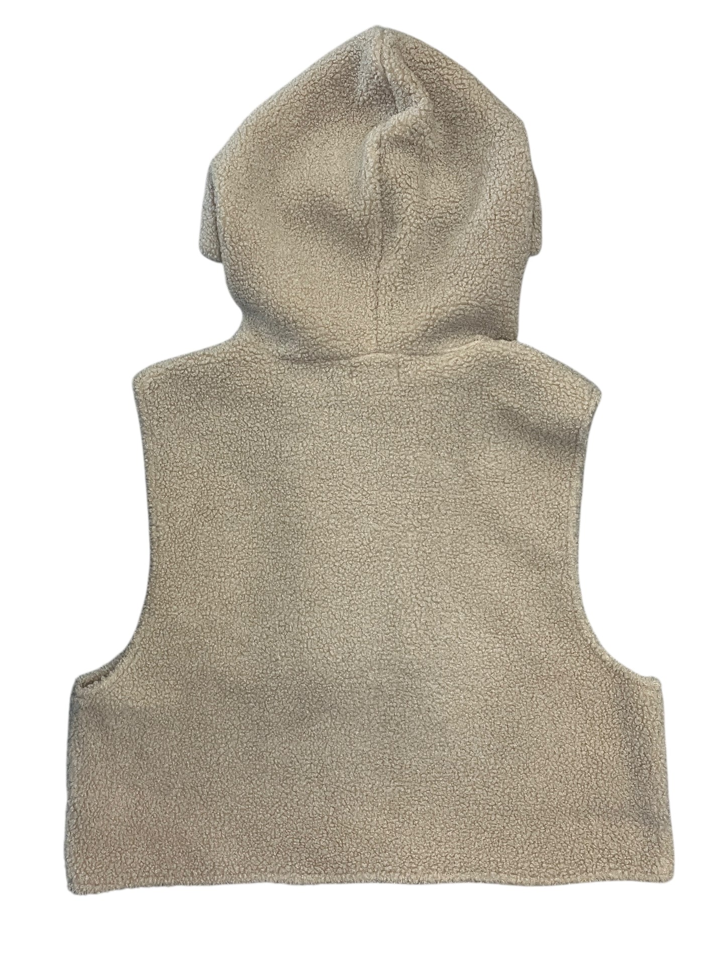 Vest Faux Fur & Sherpa By Pilcro In Beige, Size:Osfm