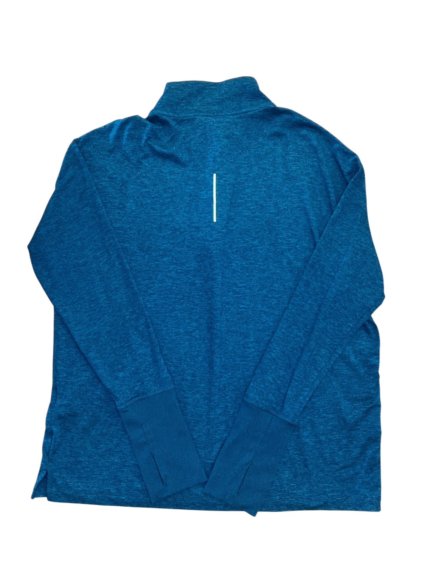 Athletic Top Ls Collar By Nike In Blue, Size:L