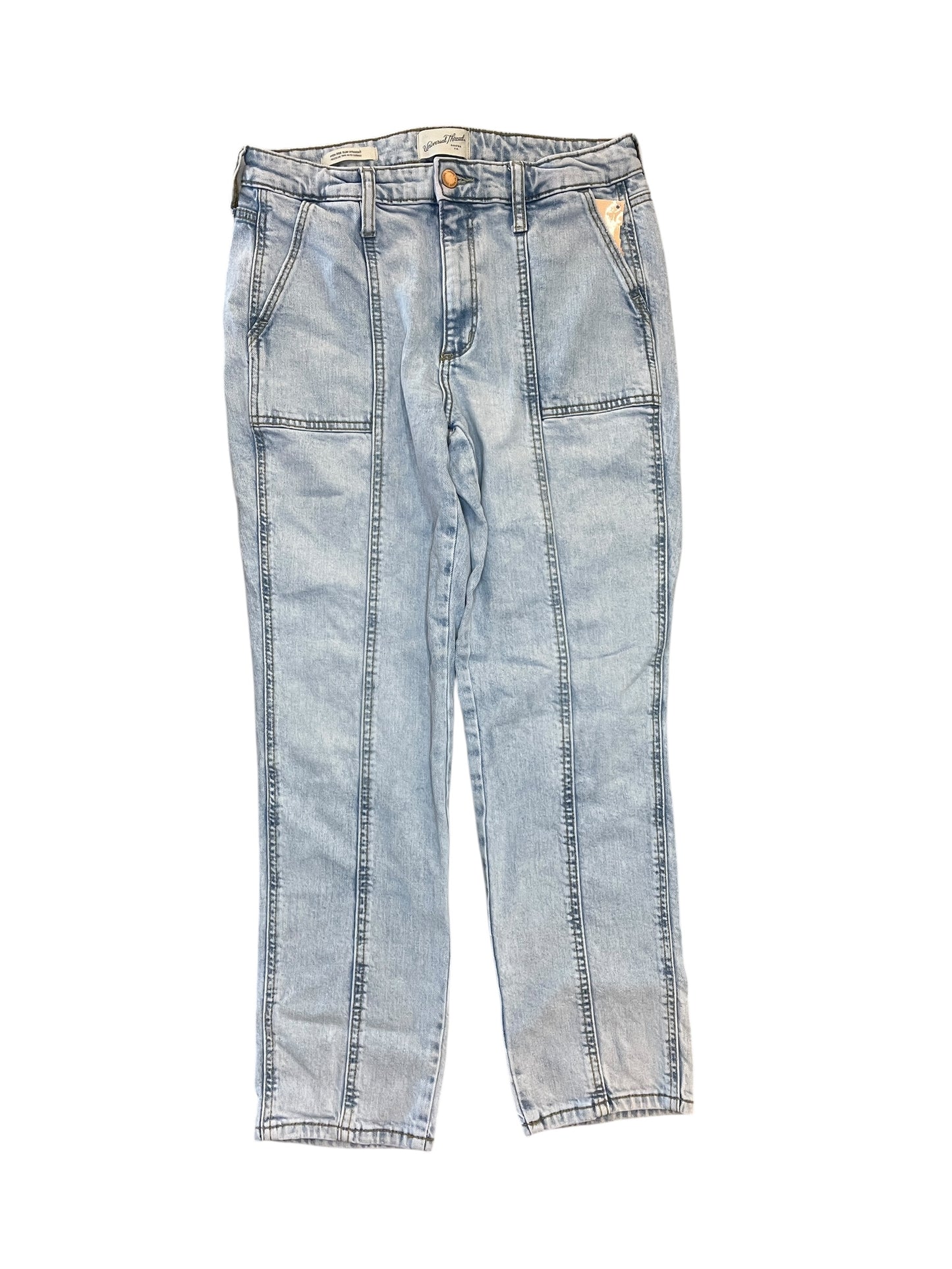 Jeans Straight By Universal Thread In Blue Denim, Size:8