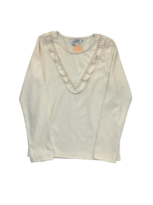Top Ls By Lili Sidonio In Cream, Size:Xs