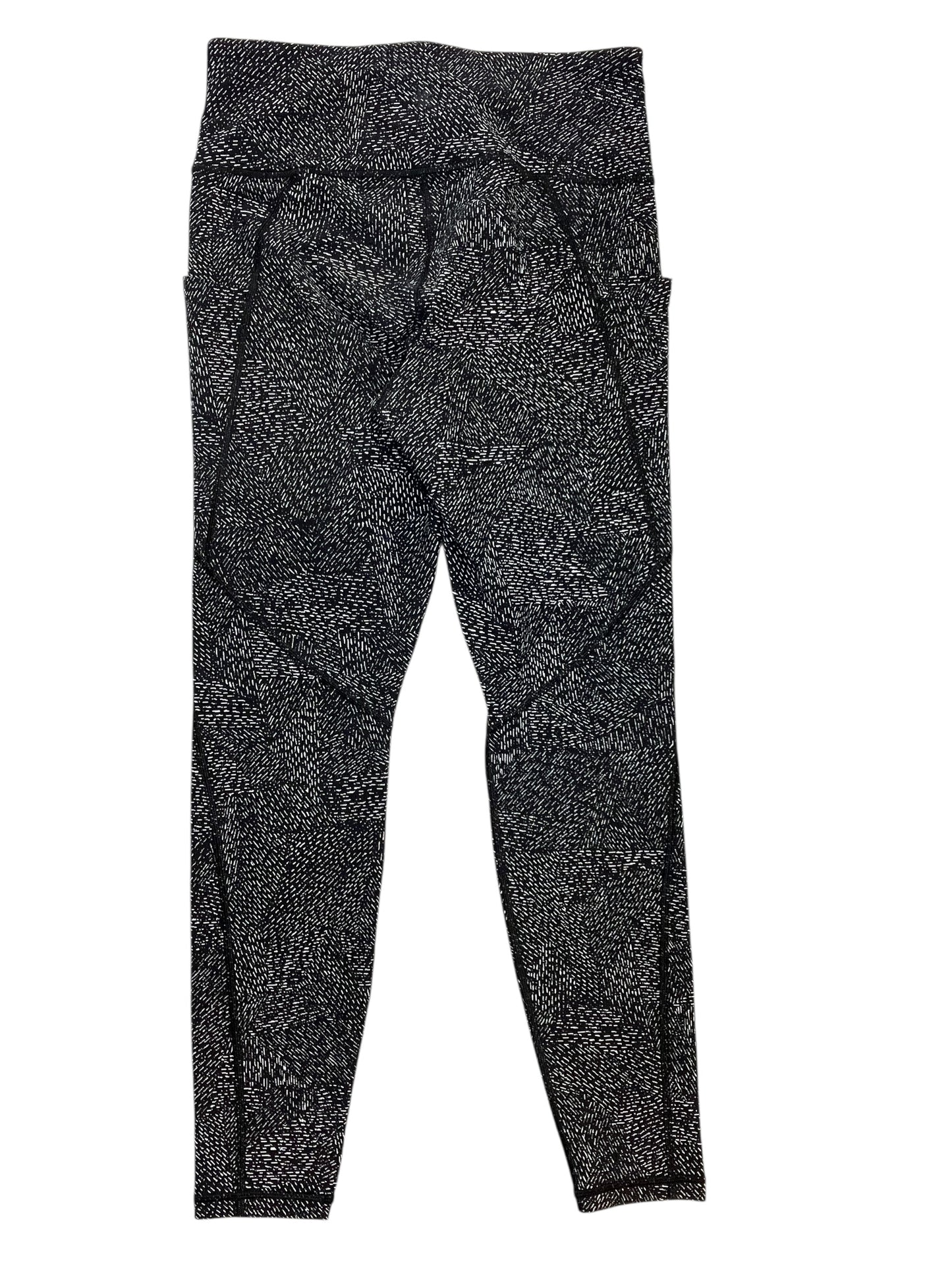 Athletic Leggings Capris By Athleta In Black & White, Size:S