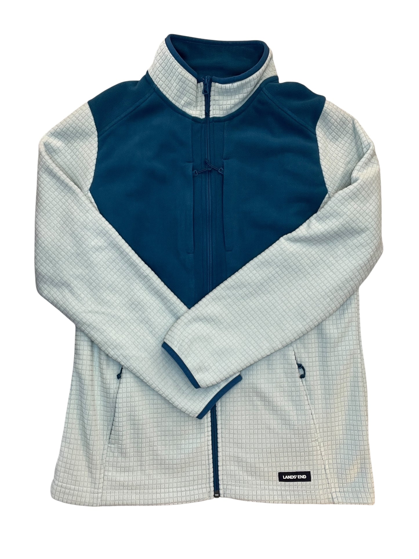 Jacket Fleece By Lands End In Blue, Size:M