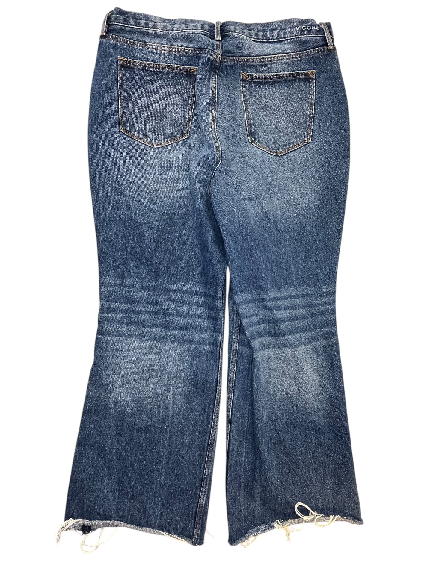 Jeans Wide Leg By Vigoss In Blue Denim, Size:16