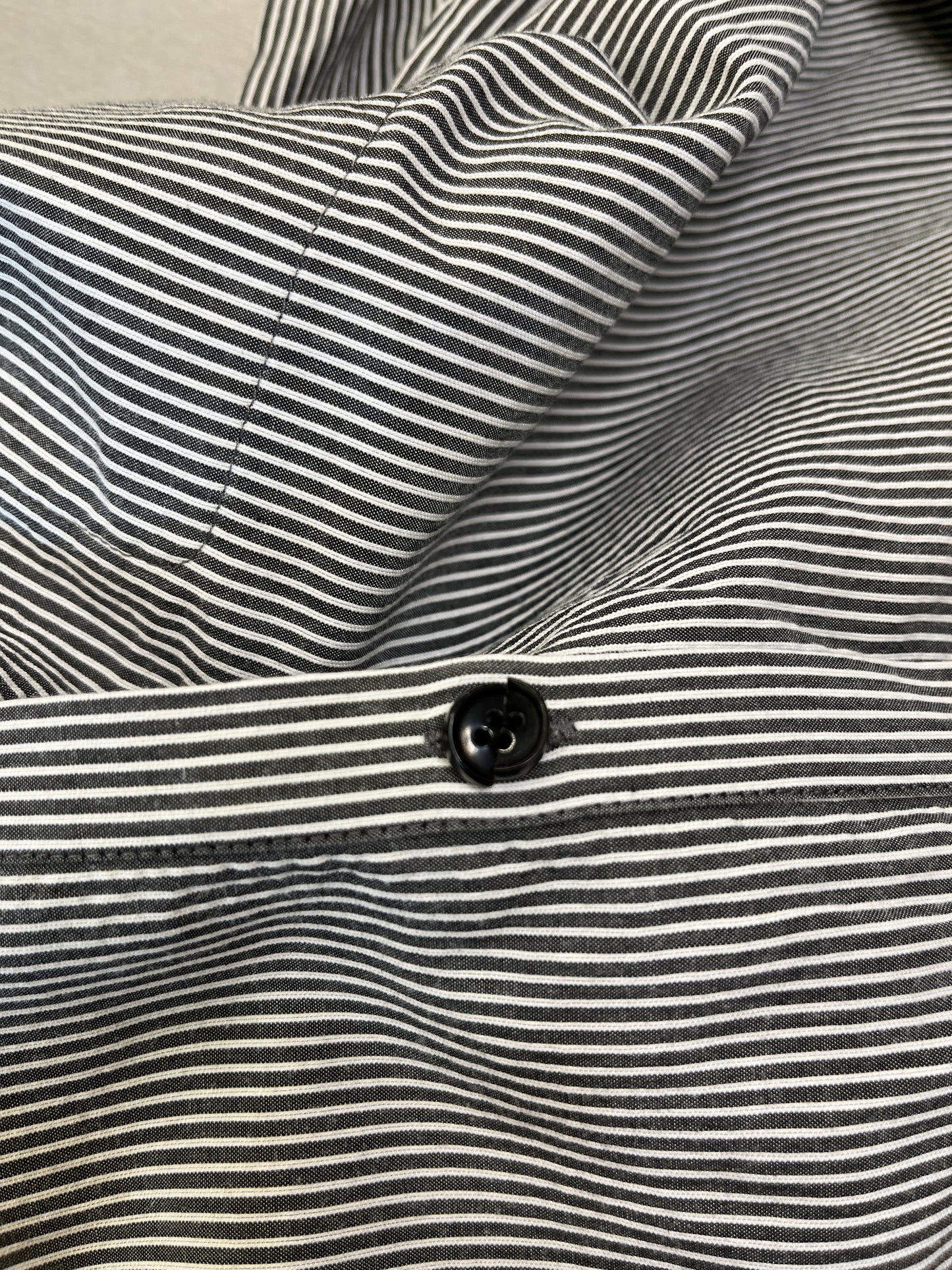 Blouse Designer By Lafayette 148 In Striped Pattern, Size:S