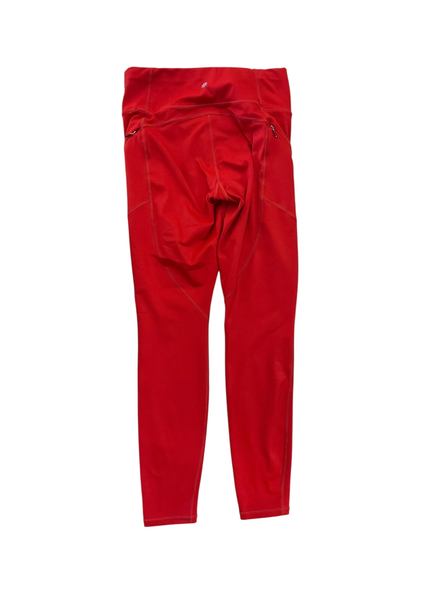 Athletic Leggings By Athleta In Red, Size:M