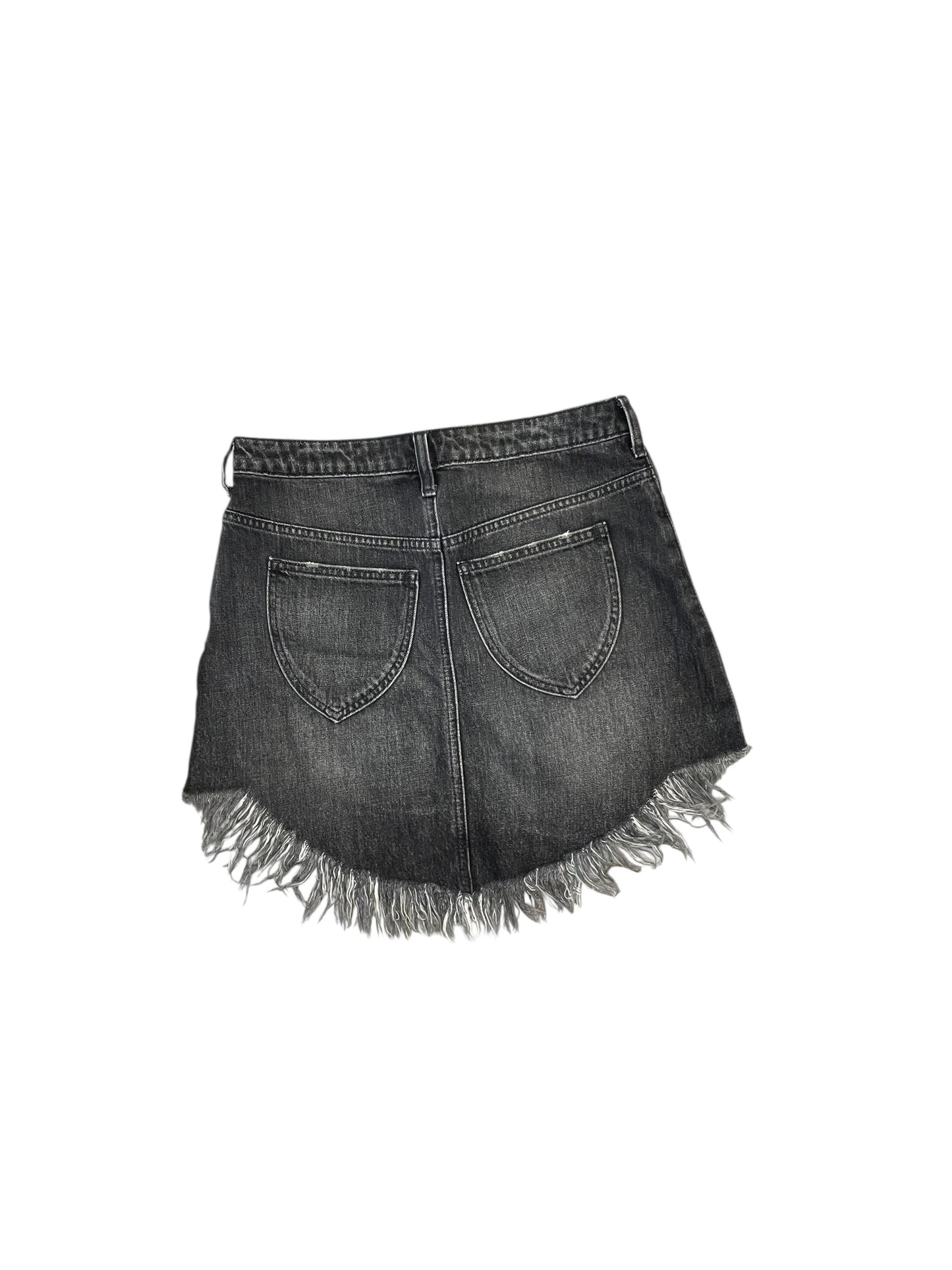 Skirt Mini & Short By We The Free In Grey Denim, Size:S