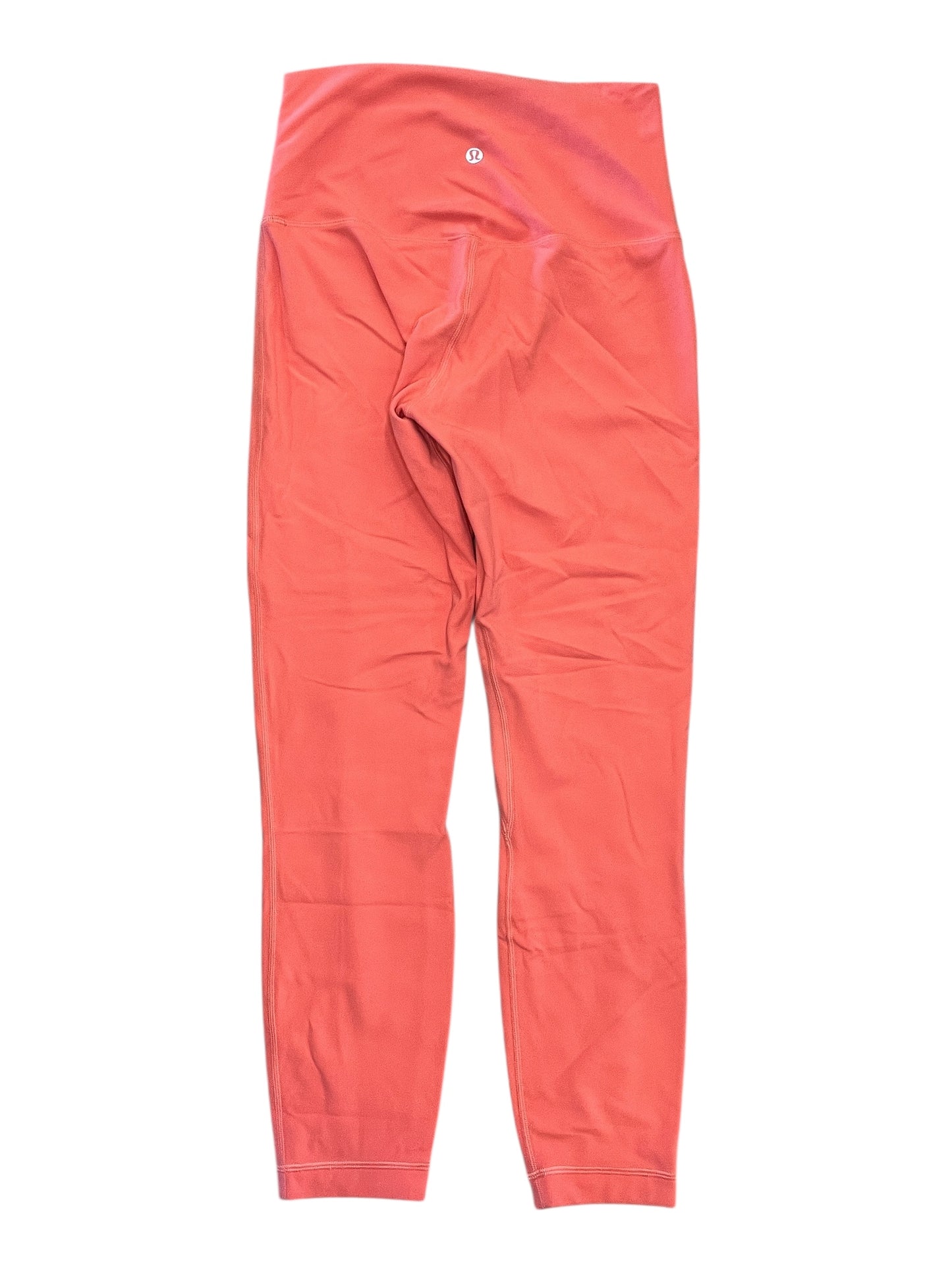 Athletic Leggings By Lululemon In Coral, Size:S