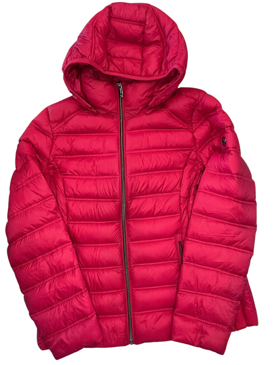 Jacket Puffer & Quilted By Michael By Michael Kors In Red, Size:L