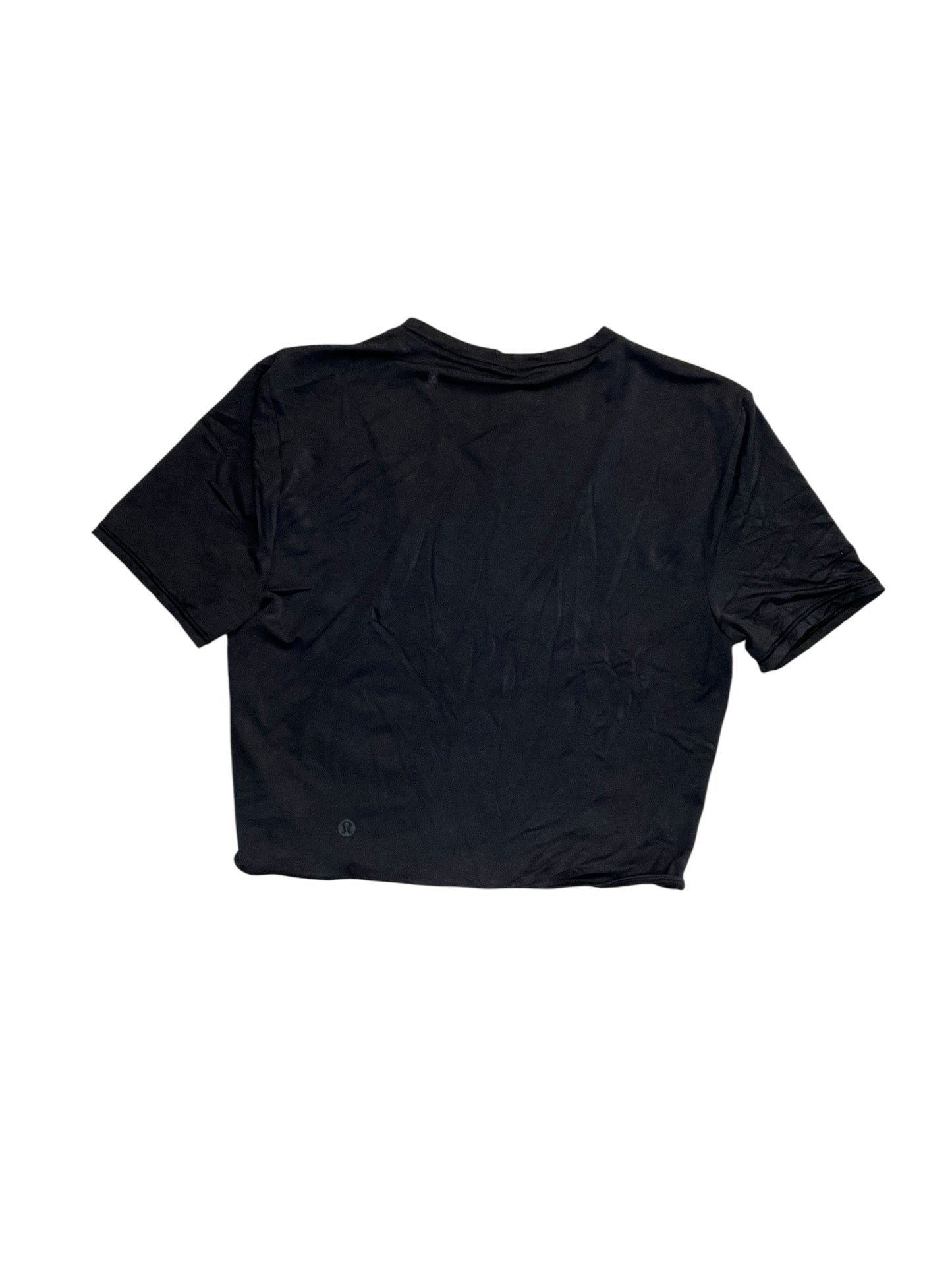 Athletic Top Ss By Lululemon In Black, Size:S