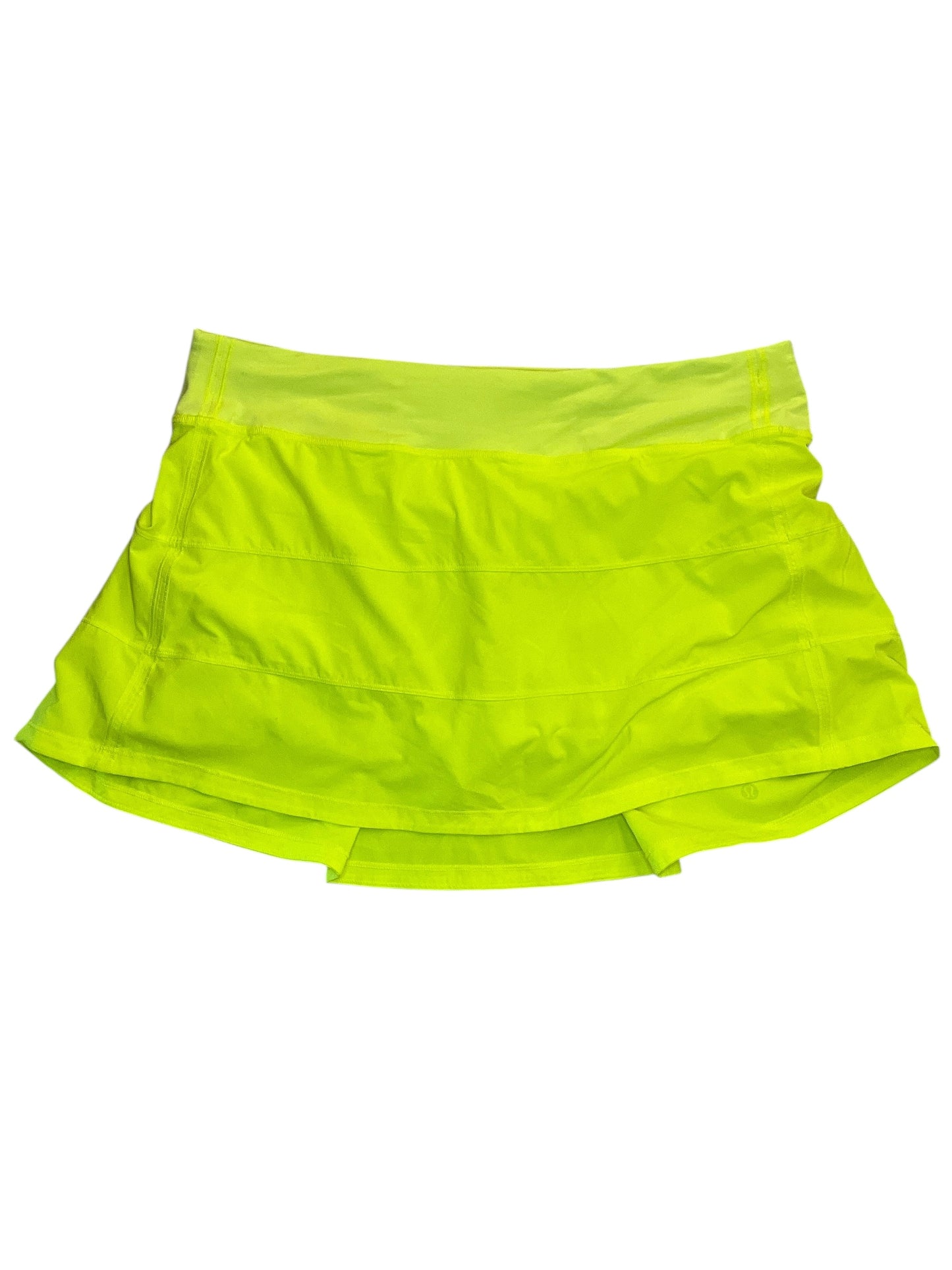 Athletic Skort By Lululemon In Yellow, Size:L