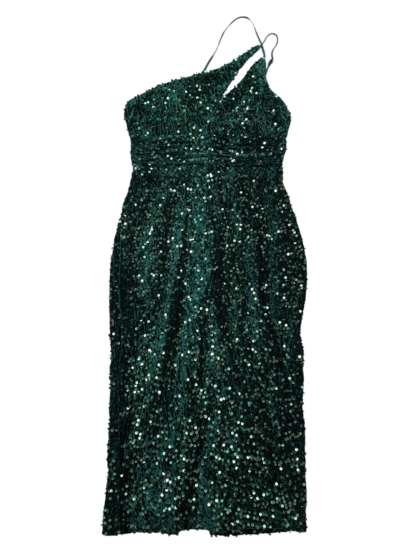 Dress Party Midi By Clothes Mentor In Green, Size:S