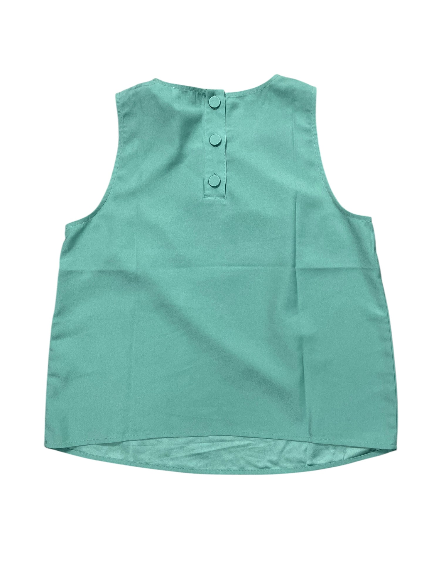 Top Sleeveless By J. Crew In Green, Size:S