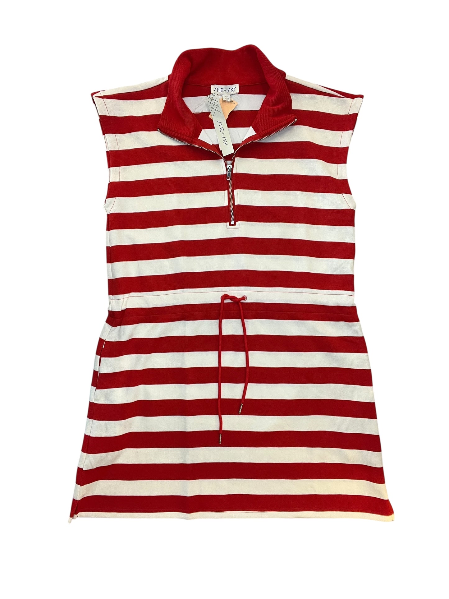 Dress Casual Short By She + Sky In Striped Pattern, Size:M