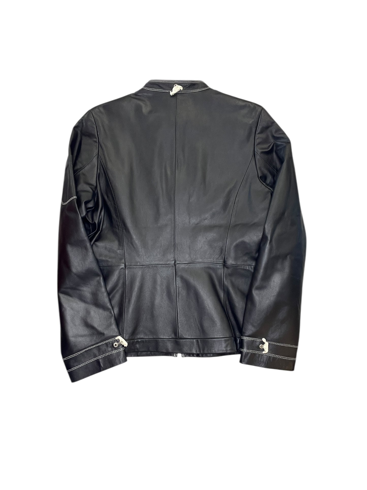 Jacket Leather By Bradley In Black, Size:M