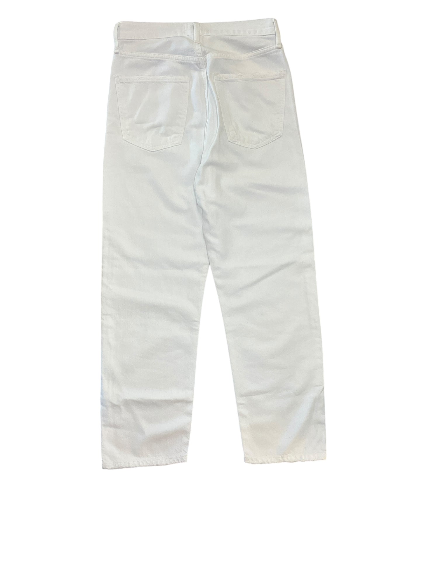 Jeans Straight By Agolde In White, Size:Xxs