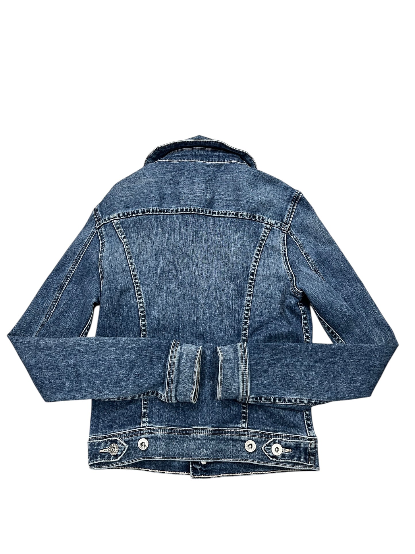 Jacket Denim By Adriano Goldschmied In Blue Denim, Size:Xs
