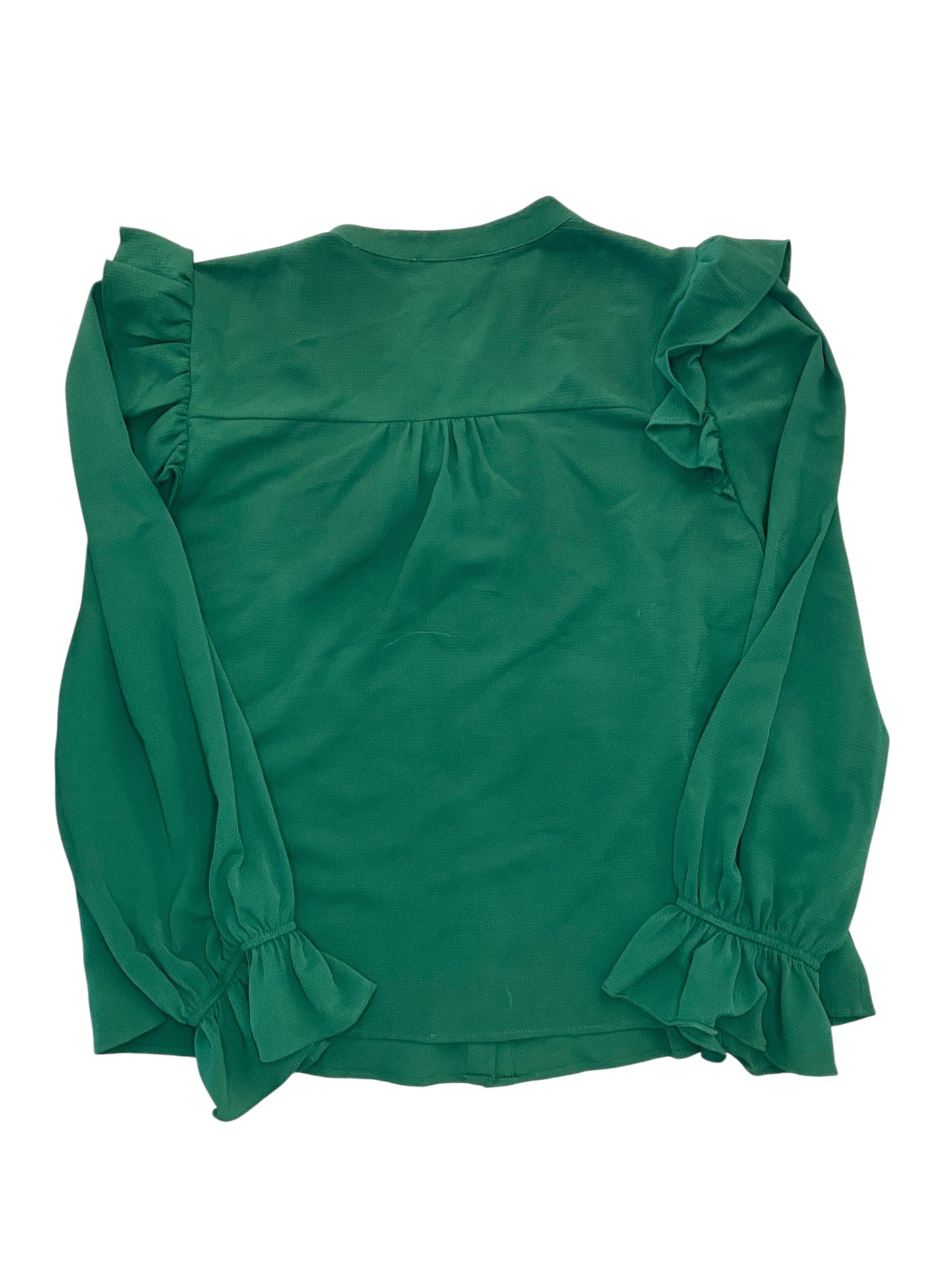Blouse Ls By Cece In Green, Size:L