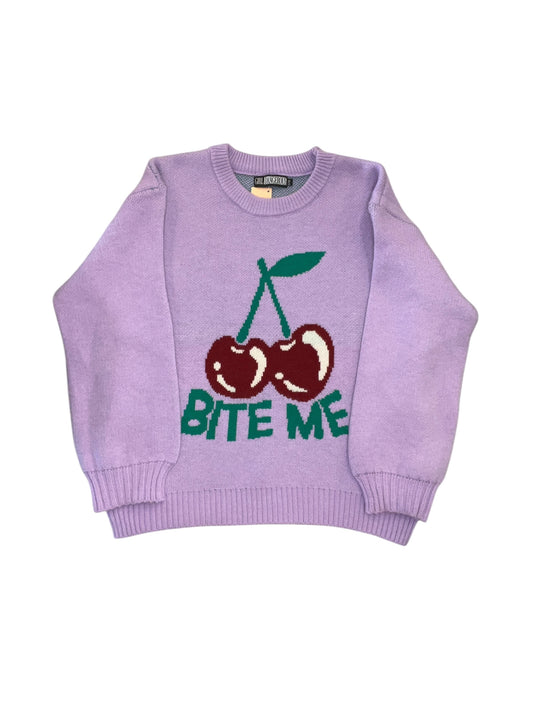 Sweater By Girl Dangerous In Purple & Red, Size:M