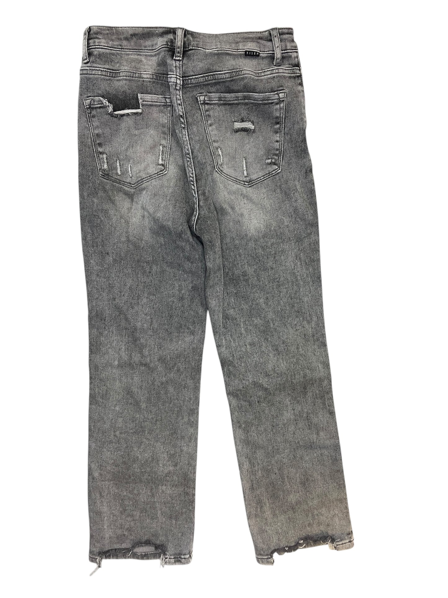 Jeans Straight By Risen In Grey, Size:6