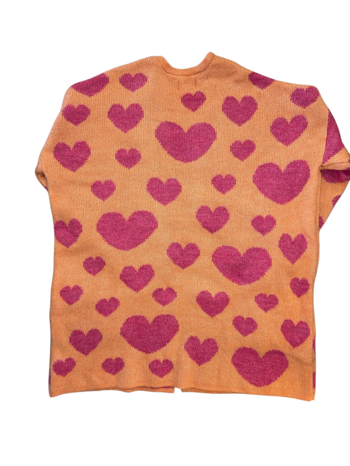 Cardigan By Maeve In Orange & Pink, Size:M