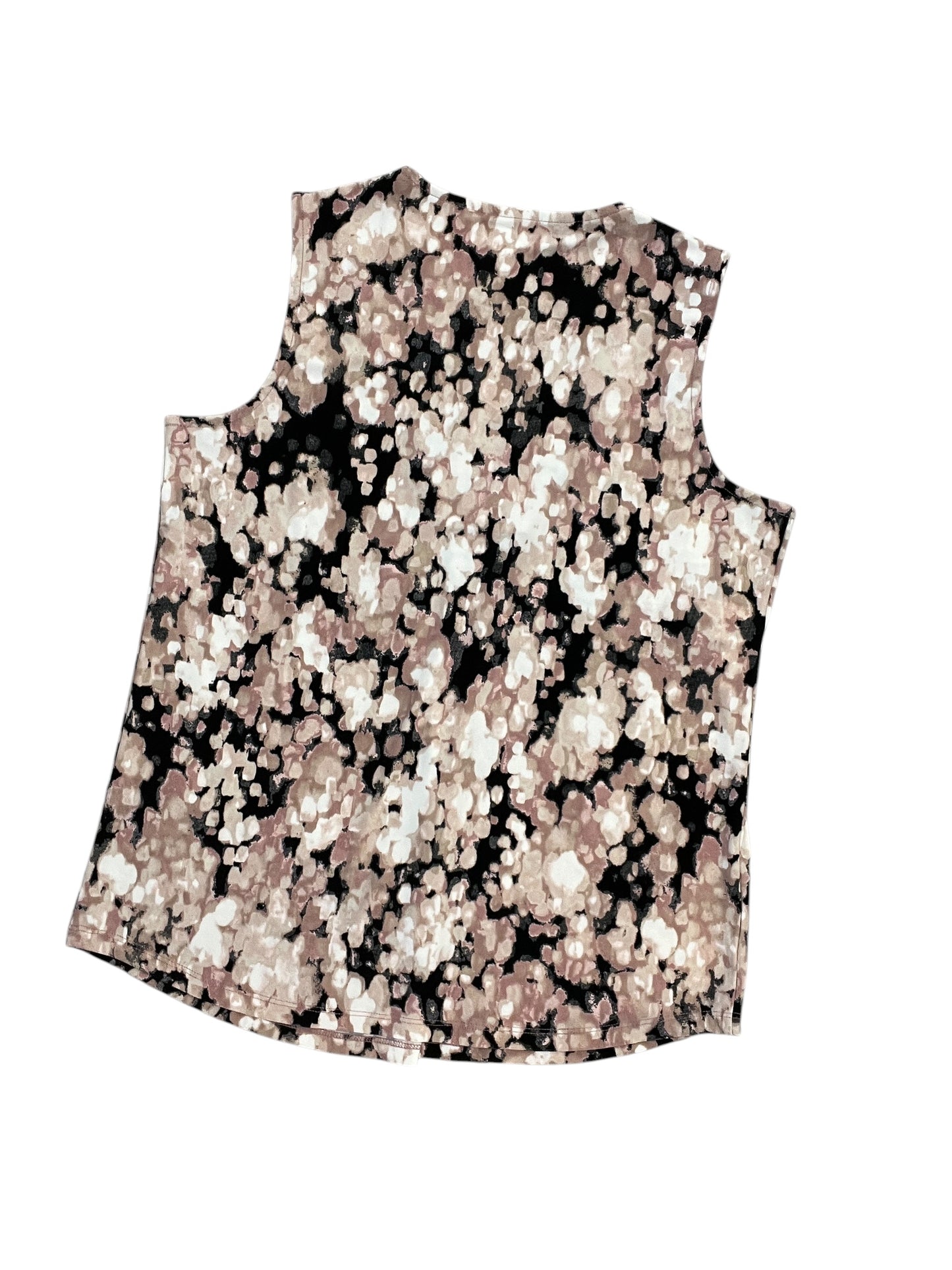 Blouse Sleeveless By Anne Klein In Pink & White, Size:Xxs