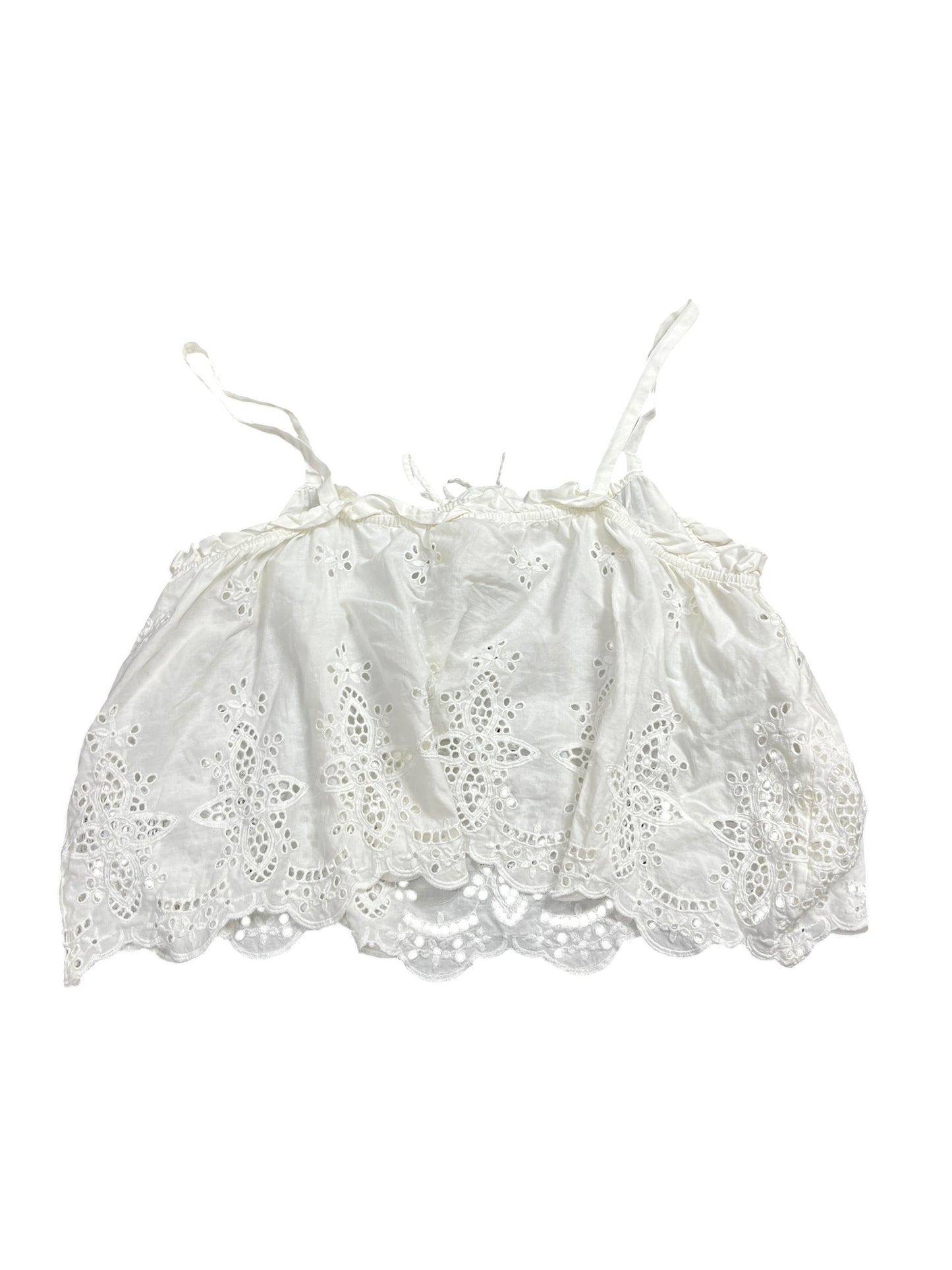 Blouse Sleeveless By Maeve In White, Size:Xl