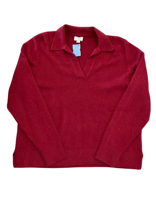 Sweater By J. Crew In Maroon, Size:Xl