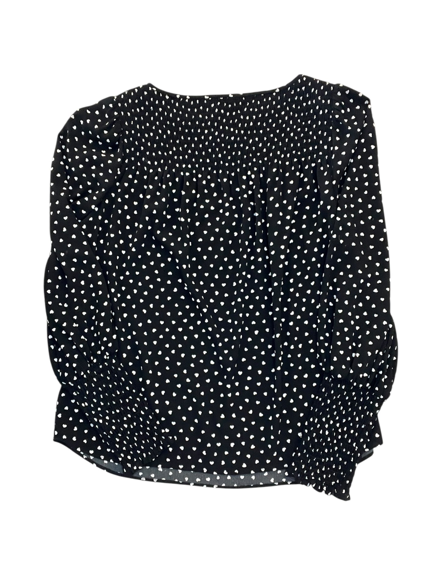 Blouse Designer By Kate Spade In Black, Size:S