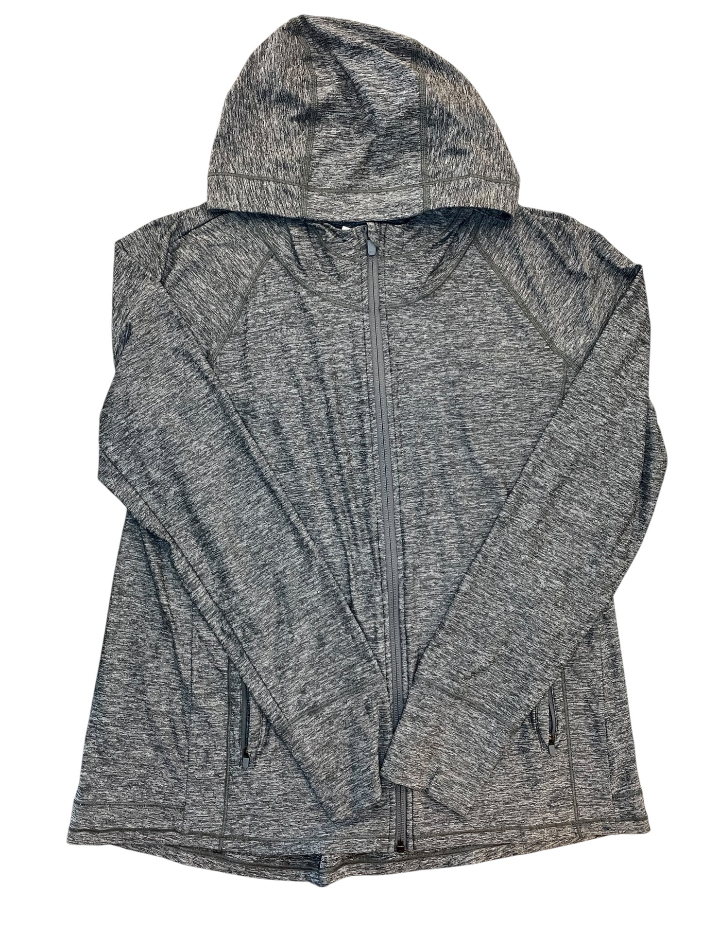 Athletic Jacket By Athleta In Grey, Size:L