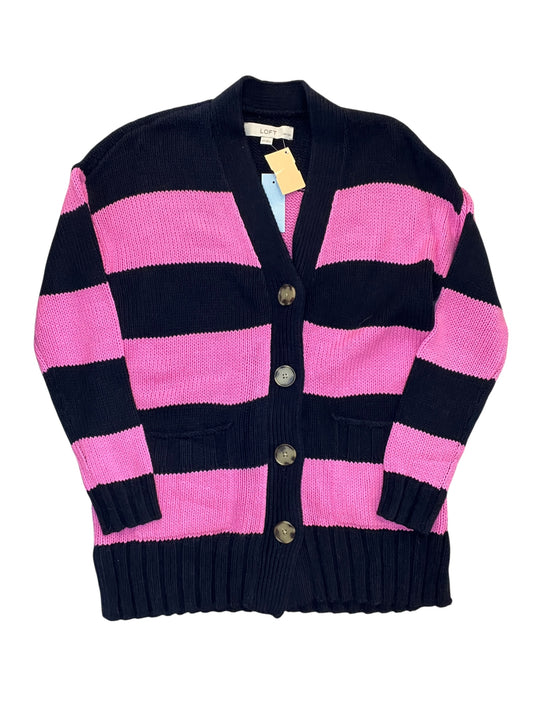 Cardigan By Loft In Blue & Pink, Size:Xsp