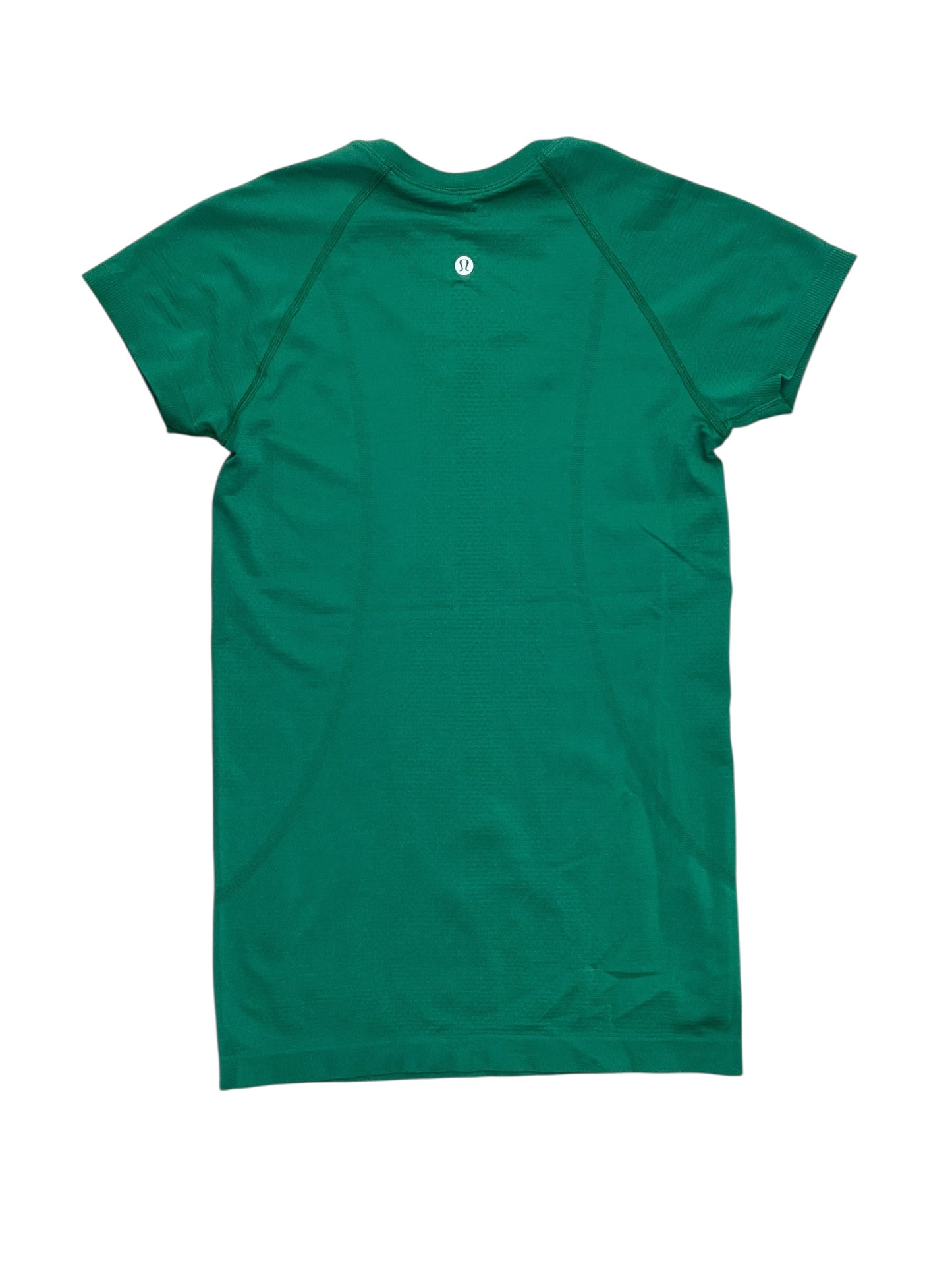 Athletic Top Ss By Lululemon In Green, Size:S