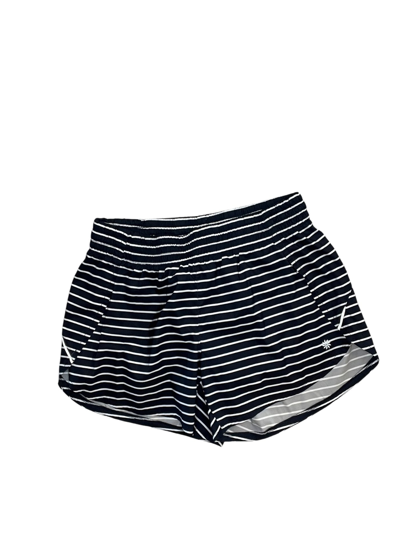 Athletic Shorts By Athleta In Striped Pattern, Size:M