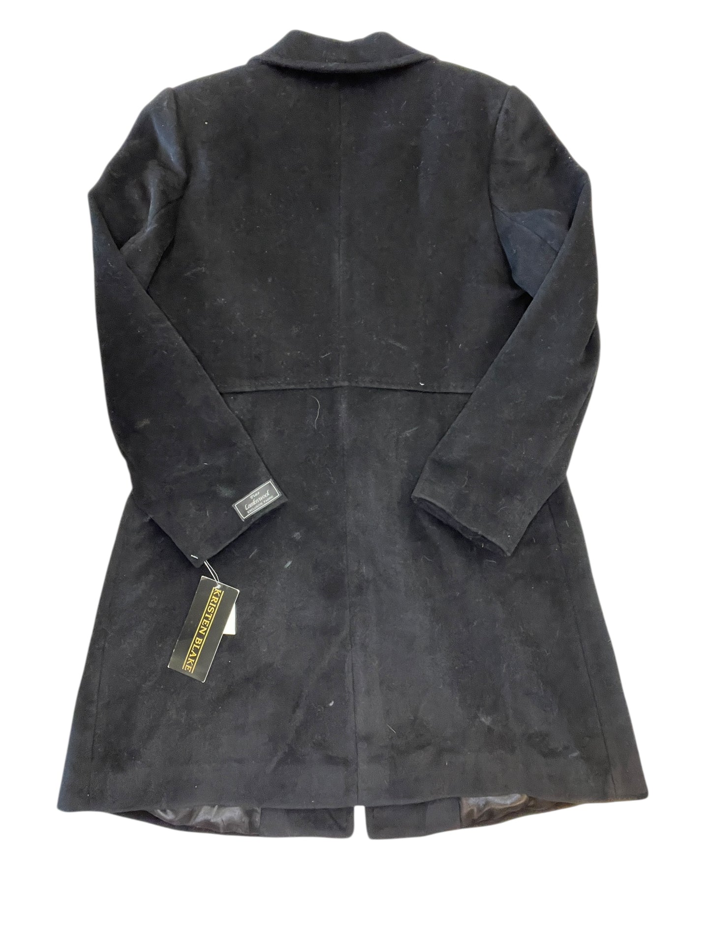 Coat Trench Coat By Clothes Mentor In Black, Size:Xl