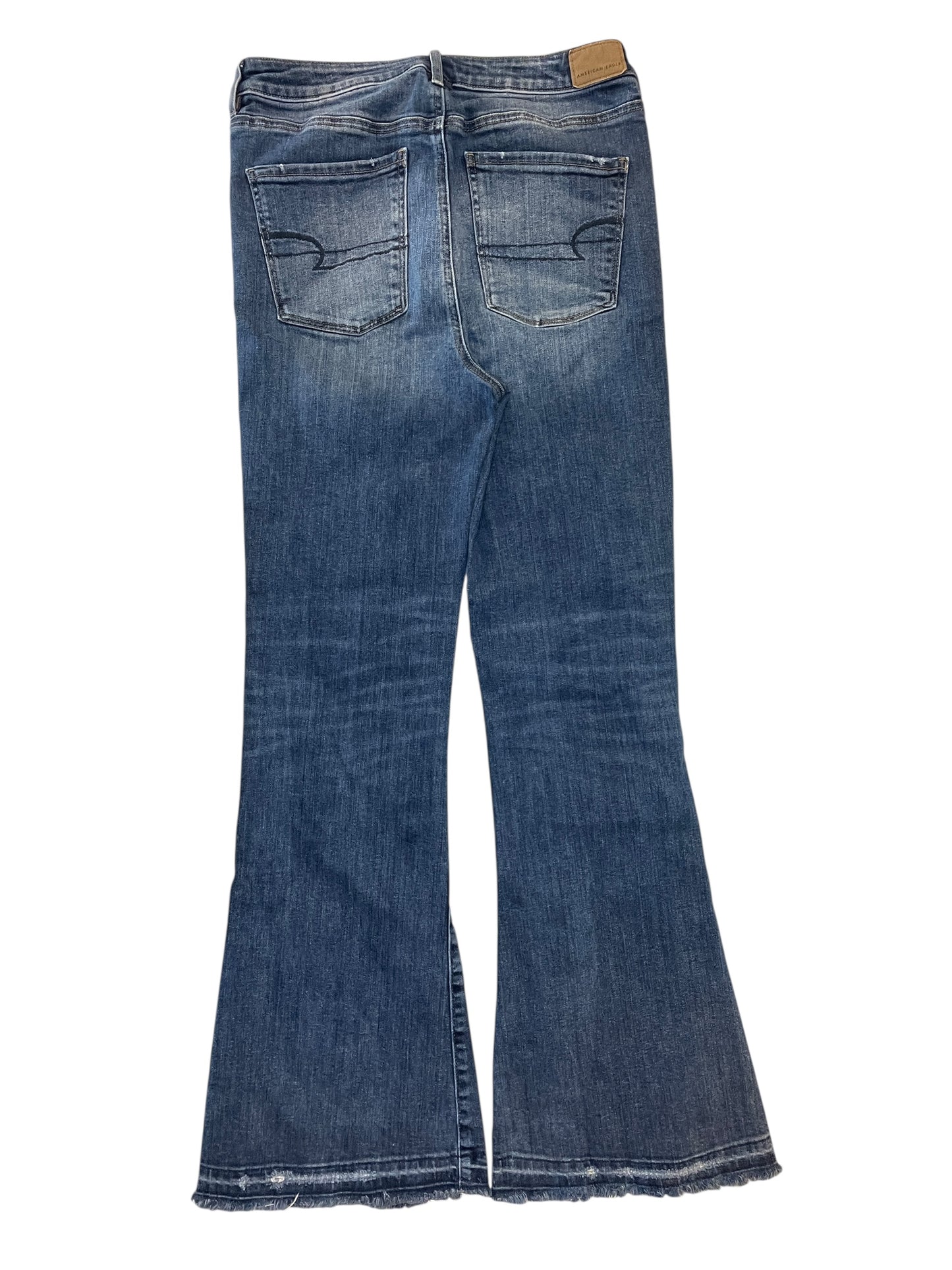 Jeans Flared By American Eagle In Blue Denim, Size:10