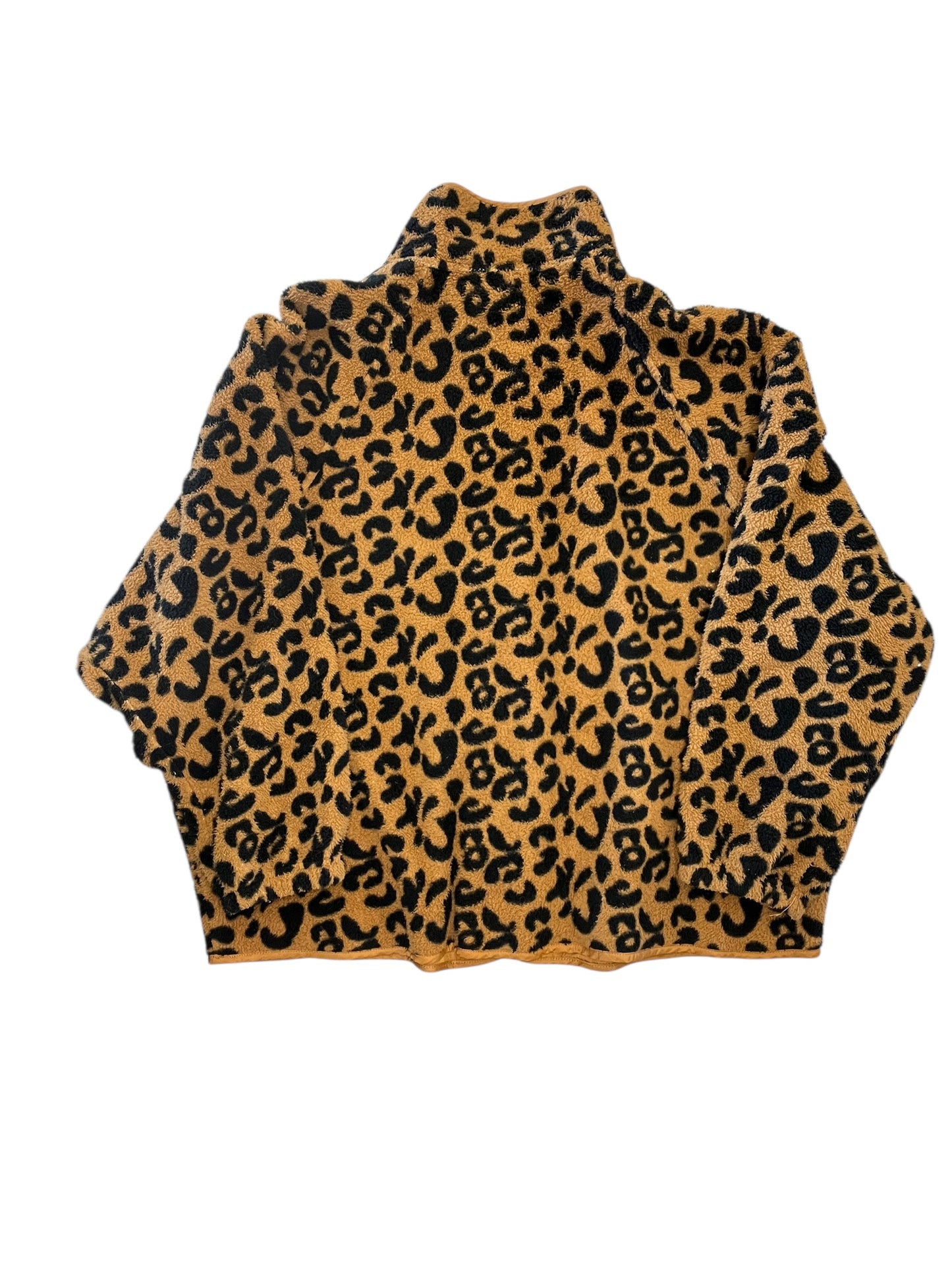 Jacket Faux Fur & Sherpa By Easel In Leopard Print, Size:L