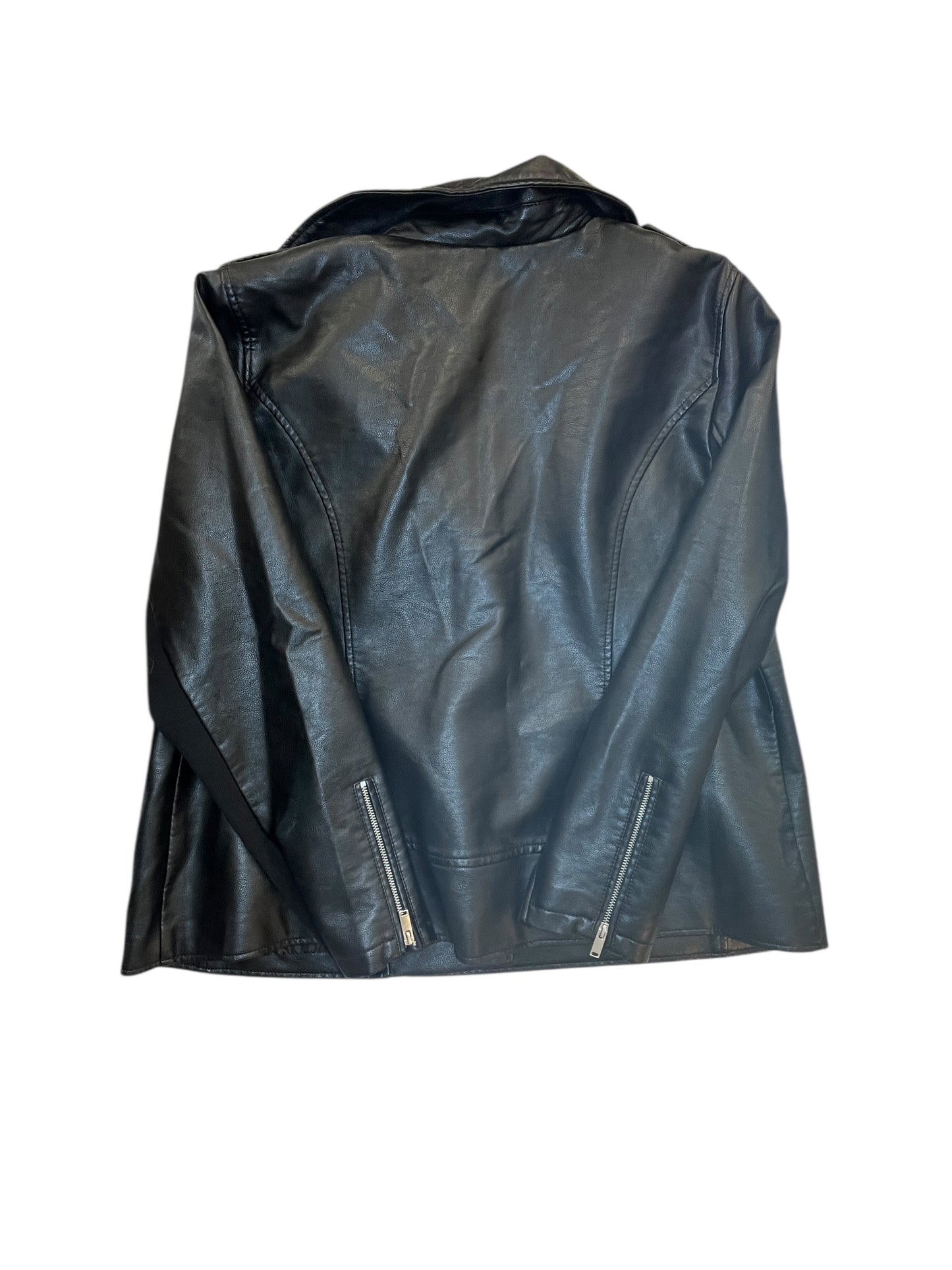 Jacket Moto By Lane Bryant In Black, Size:Xxl