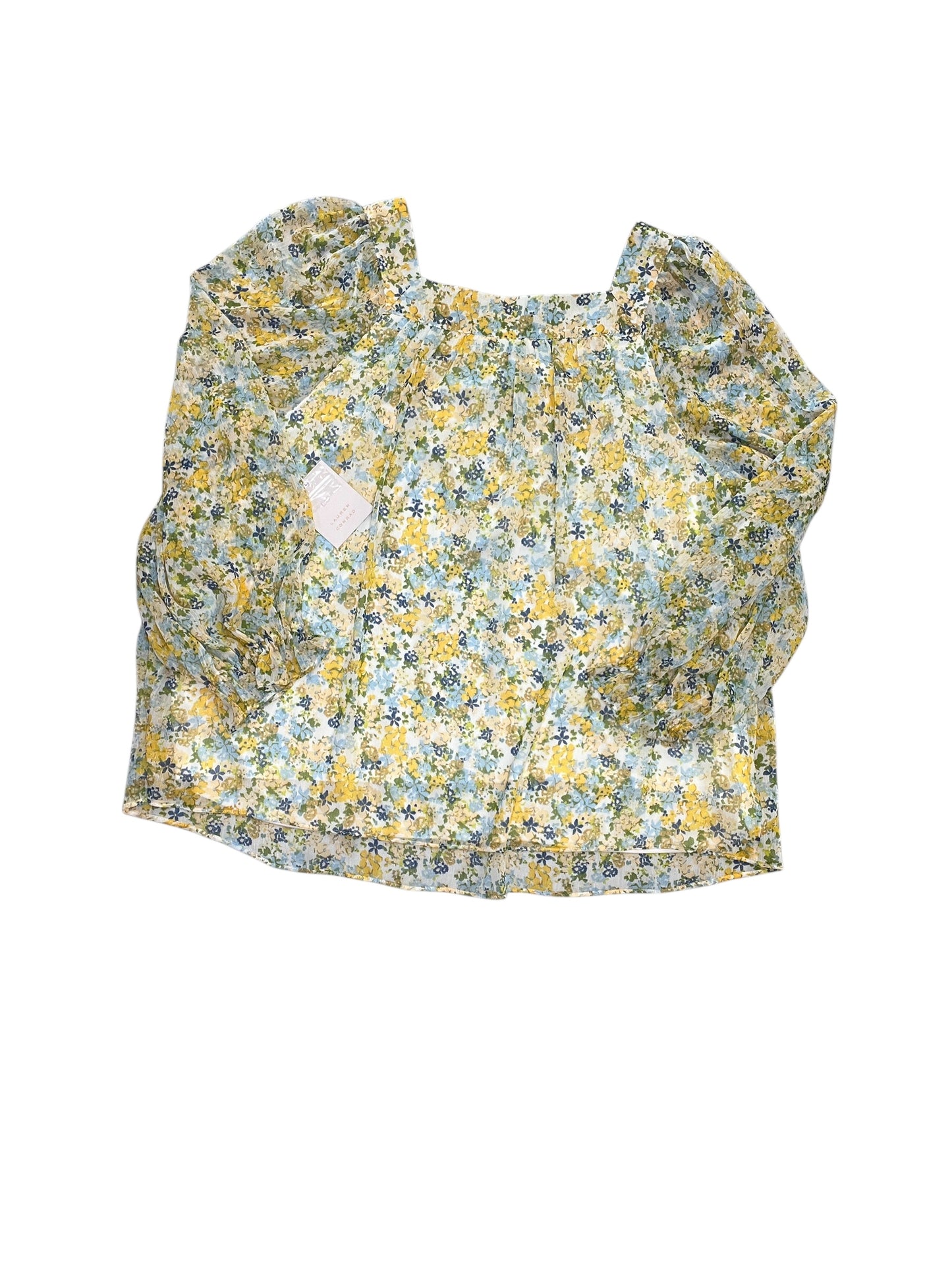 Blouse Ls By Lc Lauren Conrad In Floral Print, Size:Xl