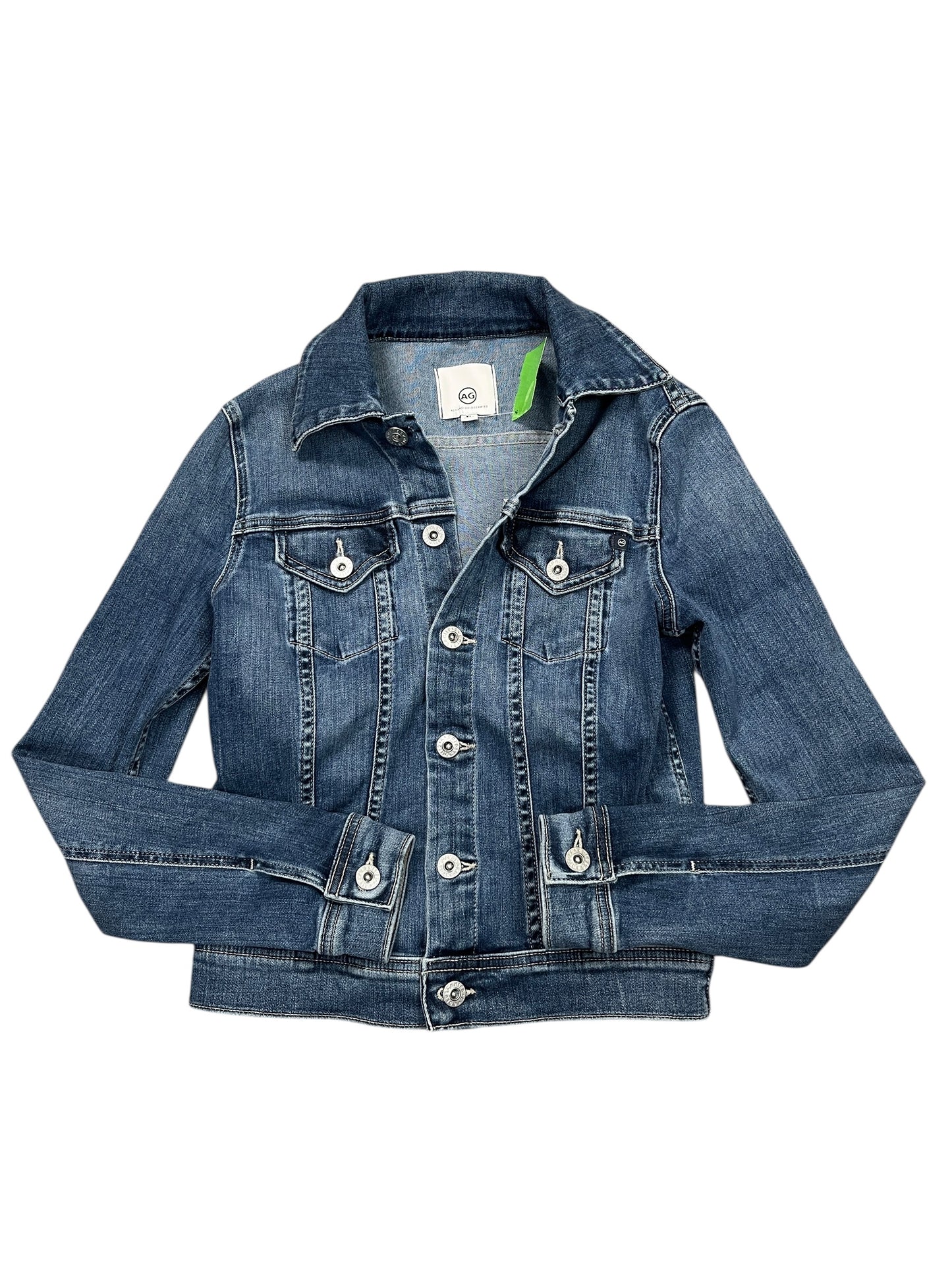 Jacket Denim By Adriano Goldschmied In Blue Denim, Size:Xs