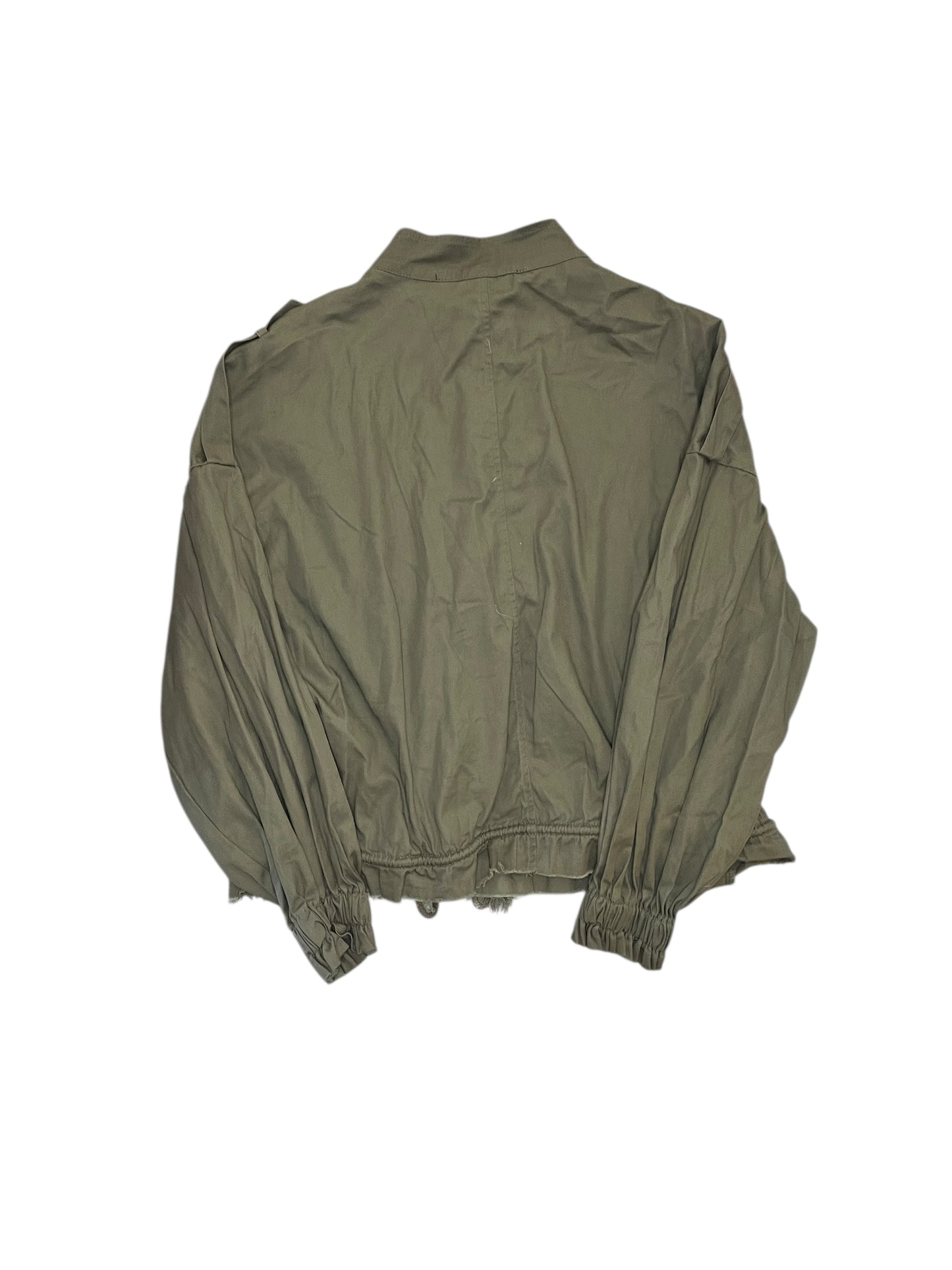 Jacket Moto By Hyfve In Green, Size:L