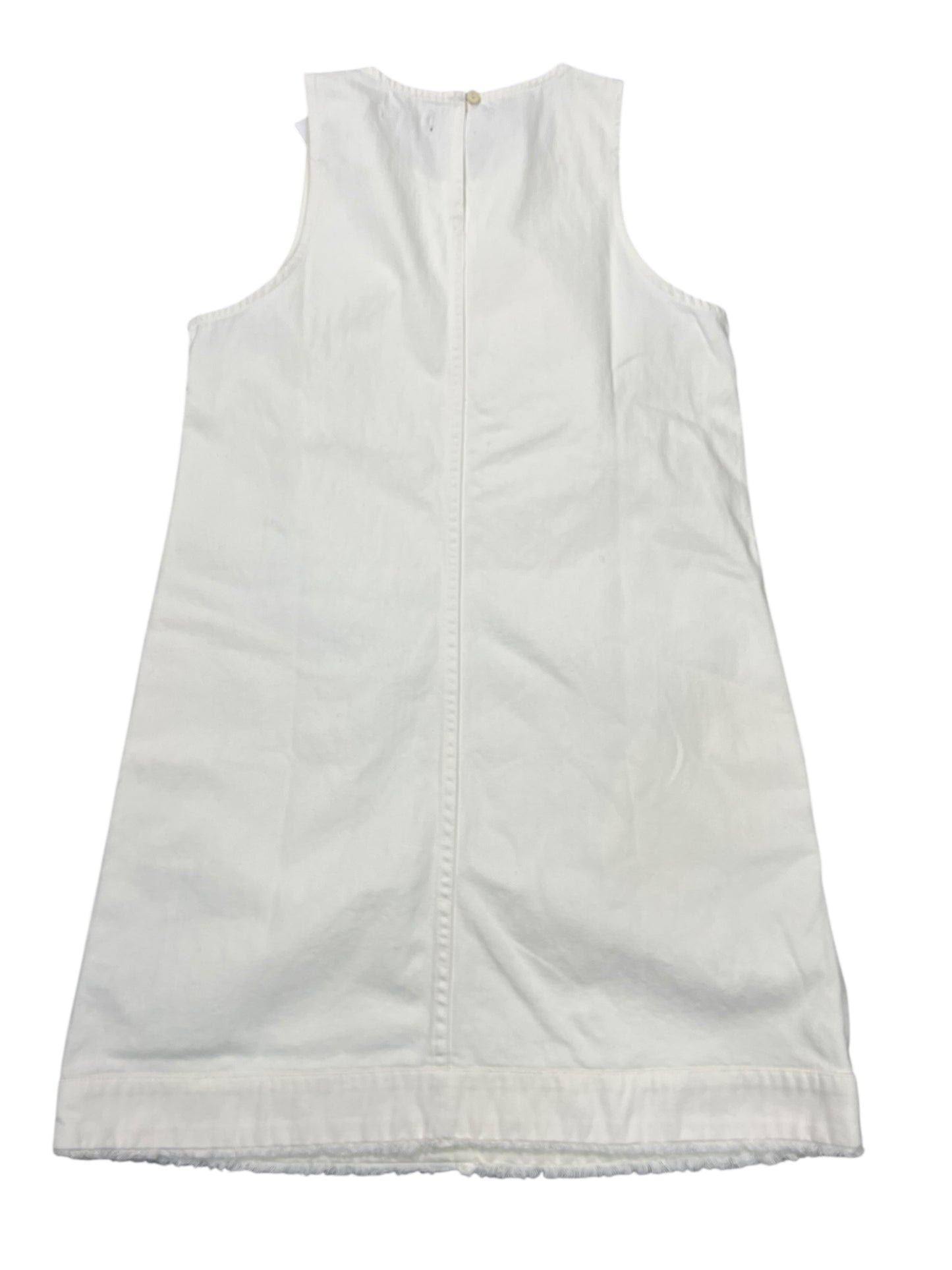 Dress Casual Midi By J. Crew In White Denim, Size:M