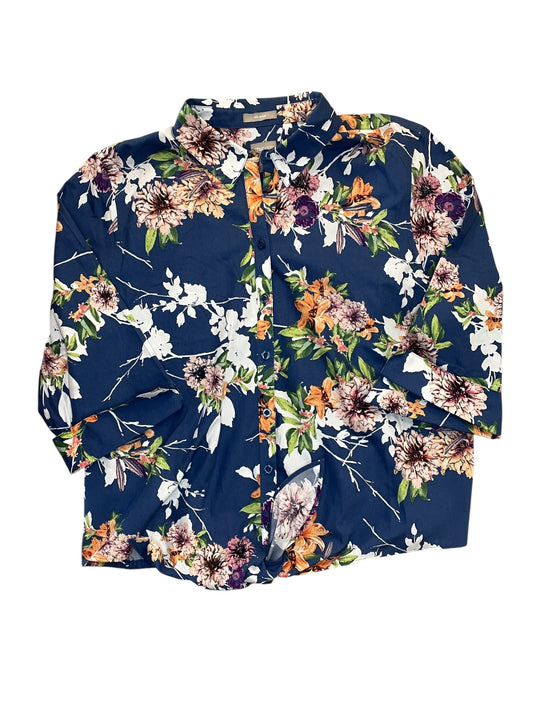 Top Ls By Chicos In Floral Print, Size:L