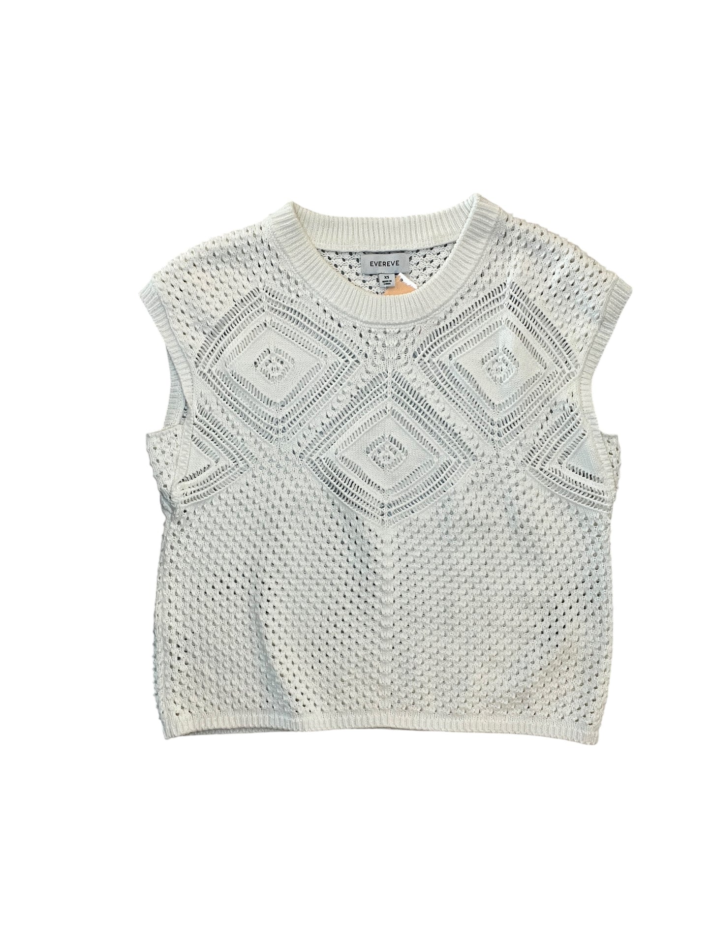 Top Sleeveless By Evereve In White, Size:Xs