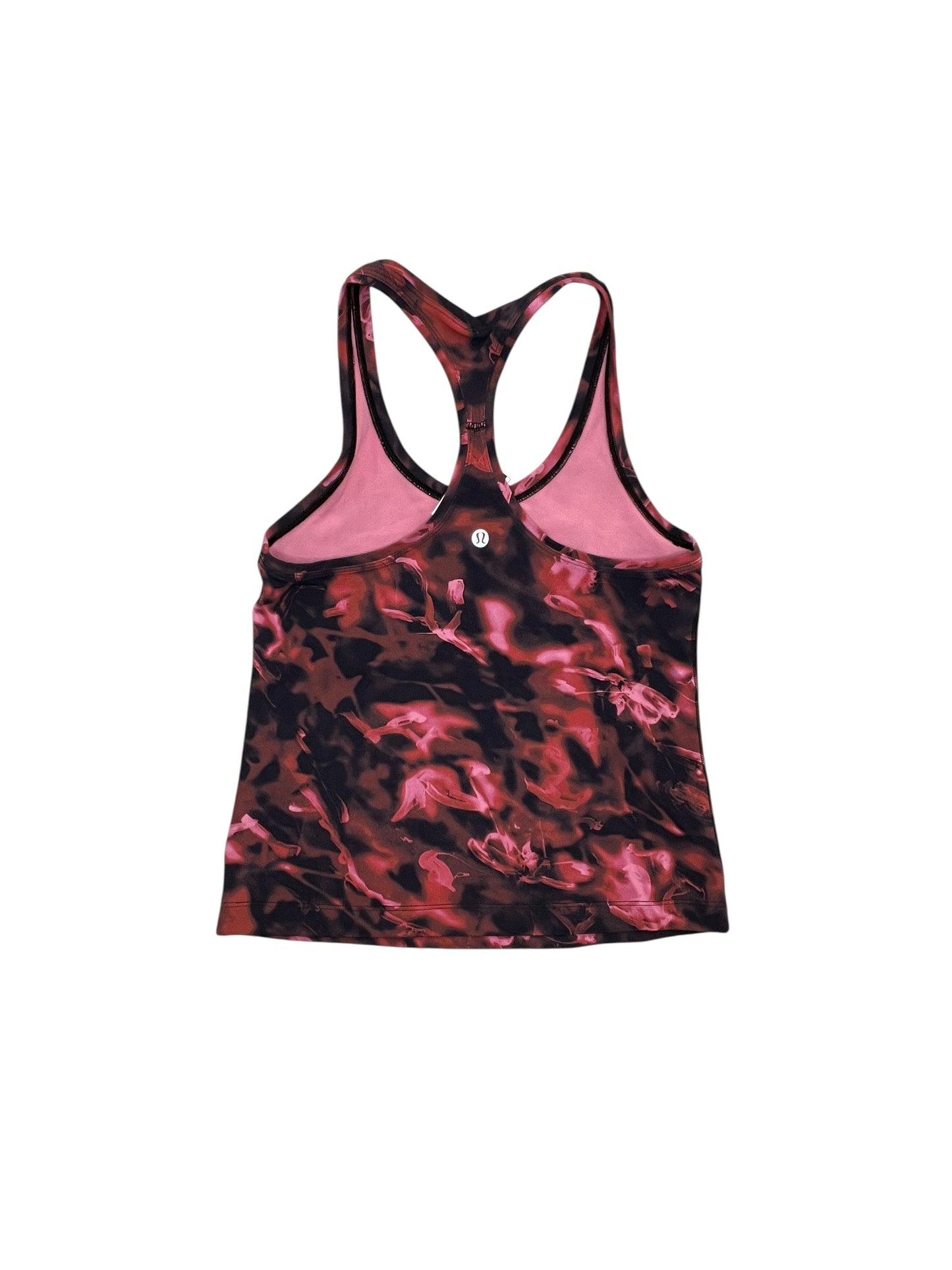 Athletic Tank Top By Lululemon In Black & Red, Size:S