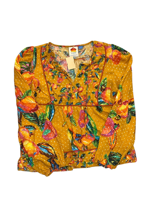 Top Ls By Farm Rio In Yellow, Size:S